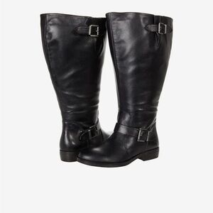 David Tate Boost Boot, wide calf, Black Nappa Leather.
Women’s Size 12